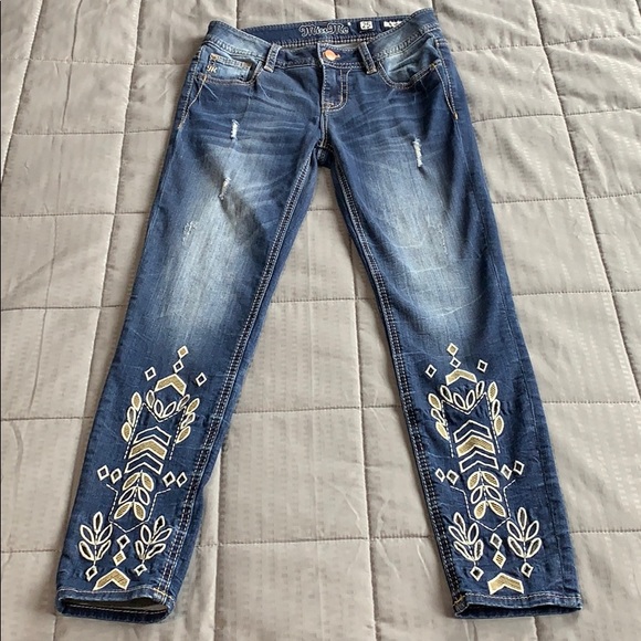 Miss Me Denim - Miss Me Ankle Skinny Jeans Light Wash Sz 25